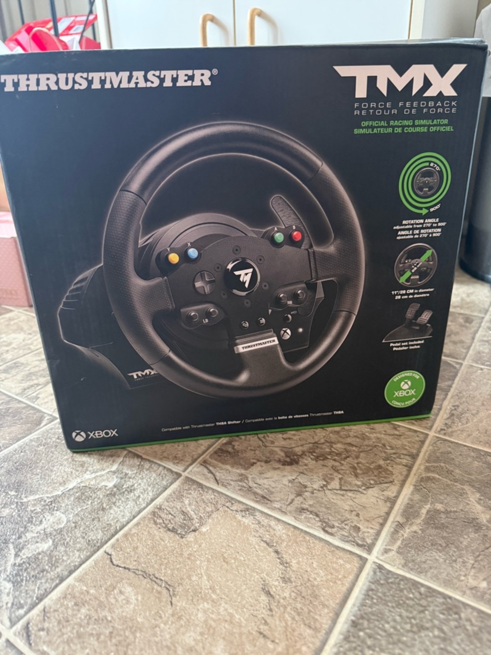 Black Racing Wheel Controller with Multi-Color Buttons - Picture 5 of 7
